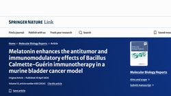 Melatonin enhances the antitumor and immunomodulatory effects of Bacillus Calmette-Guérin immunotherapy in a murine bladder cancer model